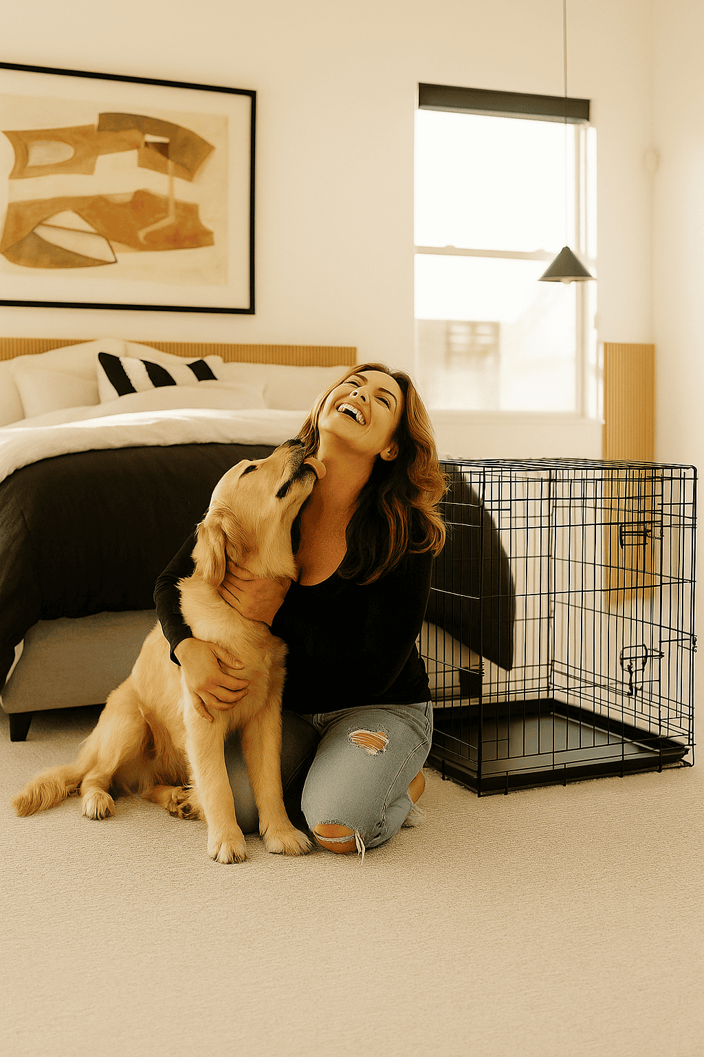 XXL 54" Dog Crates and Custom Beds