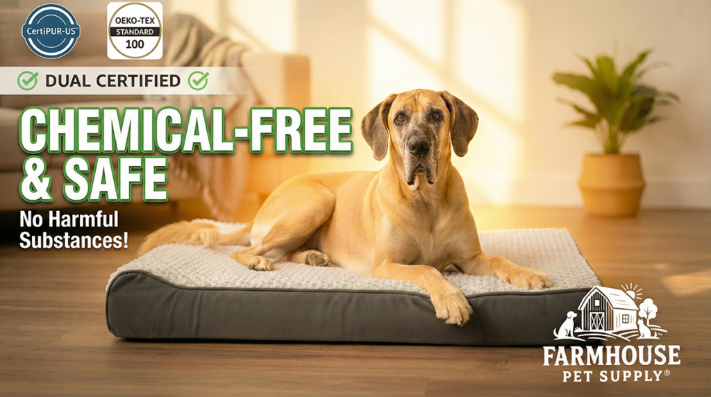 Is Your Dog's Bed Secretly Toxic? | Dual Certified Orthopedic Dog Bed
